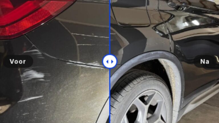 auto polijsten voor en na